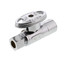 1/2" Nominal Sweat x 3/8" OD Compression Straight Stop Valve - LFBV892013, No Lead (Chrome)