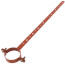 1-1/2" x 12" Copper Epoxy Coated Milford Hanger
