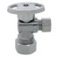 1/2" Nom Compression (5/8" OD) x 3/8" OD Compression Angle Stop Valve - LFBV894003, Lead Free (Chrome)