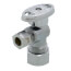 1/2" Nom Compression (5/8" OD) x 3/8" OD Compression Angle Stop Valve - LFBV894003, Lead Free (Chrome)