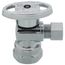 1/2" FIP x 3/8" OD Compression Angle Stop Valve - LFBV890003, Lead Free (Chrome)