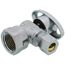 1/2" FIP x 3/8" OD Compression Angle Stop Valve - LFBV890003, Lead Free (Chrome)