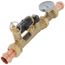3/4" Press QuickSetter Balancing Valve w/ Flow Meter Union & Temp. Gauge, 0.5 to 1.75 GPM (Lead Free)