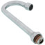9-1/16" Swivel Gooseneck Nozzle w/ Stream Regulator Outlet, 2-5/8" Spread & 5-9/16" Clearance, 132X-TS-BRASS