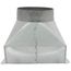 6" Galvanized Transition - Long Throat (3-1/4" x 10" Round)