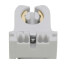 Fluorescent Lampholder, Medium Base, Captive Nut Screws Packed Bulk, Low Profile - White (660W)