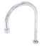10-3/8" Swivel Gooseneck Nozzle w/ Stream Regulator Outlet, 5-11/16" Spread & 6-3/8" Clearance, 133X