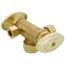1/2" Nom Compression (5/8" OD) x 3/8" OD Compression Dual Handle Multi-Turn Angle Stop Valve - LF (Rough Brass)