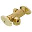 1/2" Nom Compression (5/8" OD) x 3/8" OD Compression Dual Handle Multi-Turn Angle Stop Valve - LF (Rough Brass)