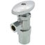 1/2" Nom CPVC x 3/8" OD Compression Angle Stop Valve - LF892403, No Lead (Chrome)