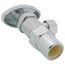 1/2" Nom CPVC x 3/8" OD Compression Angle Stop Valve - LF892403, No Lead (Chrome)