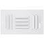 8" x 4" (Wall Opening Size) Three-Way White Sidewall/Ceiling Register (303 Series)