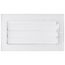 8" x 4" (Wall Opening Size) Three-Way White Sidewall/Ceiling Register (303 Series)