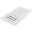 8" x 4" (Wall Opening Size) Three-Way White Sidewall/Ceiling Register (303 Series)