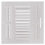 10" x 10" (Wall Opening Size) Three-Way White Sidewall/Ceiling Register (303 Series)