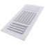 14" x 6" (Wall Opening Size) Three-Way White Sidewall/Ceiling Register (303 Series)