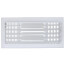 14" x 6" (Wall Opening Size) Three-Way White Sidewall/Ceiling Register (303 Series)