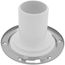 3" Insert x 4" Long PVC Closet Flange w/ Stainless Steel Ring