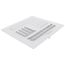 8" x 8" (Wall Opening Size) Four-Way White Sidewall/Ceiling Register (304 Series)