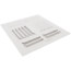 10" x 10" (Wall Opening Size) Four-Way White Sidewall/Ceiling Register (304 Series)