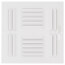 10" x 10" (Wall Opening Size) Four-Way White Sidewall/Ceiling Register (304 Series)