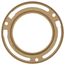 4" Shallow Brass Closet Flange
