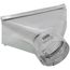 4" Galvanized Transition (3-1/4" x 10" Round)