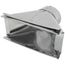 4" Galvanized Transition (3-1/4" x 10" Round)