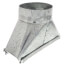 3-1/4" x 10" Galvanized Transition (5" Round)