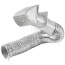 4" x 8 Ft. Flexible Laminated Transition Duct Preferred Hood Vent Kit (White)