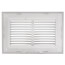 10" x 6" (Wall Opening Size) White Sidewall/Ceiling Return Air Filter Grille (673 Series)