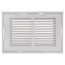 10" x 6" (Wall Opening Size) White Sidewall/Ceiling Return Air Filter Grille (673 Series)