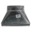 6" Galvanized Transition (3-1/4" x 10" Round)