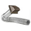 4" x 5 Ft. Flexible Foil Dryer Exhaust Transition Duct Wall Hood Vent Kit (Brown)