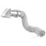 4" x 5 Ft. Flexible Foil Dryer Exhaust Transition Duct Wall Preferred Hood Vent Kit (White)