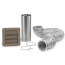 4" x 5 Ft. Flexible Foil Dryer Exhaust Transition Duct Louvered Vent Kit (Brown)