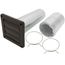 4" x 8 Ft. Flexible Foil Dryer Exhaust Transition Duct Louvered Vent Kit (Brown)