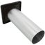 4" x 8 Ft. Flexible Foil Dryer Exhaust Transition Duct Louvered Vent Kit (Brown)
