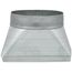 7" Galvanized Transition (3-1/4" x 10" Round)