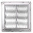 10" x 10" (Wall Opening Size) White Sidewall/Ceiling Return Air Filter Grille (673 Series)