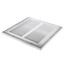 10" x 10" (Wall Opening Size) White Sidewall/Ceiling Return Air Filter Grille (673 Series)