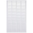 16" x 25" (Wall Opening Size) White Sidewall/Ceiling Return Air Grille (672 Series)