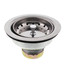 14 Series Grid Style Cup Strainer w/ Shallow Locking Cup & Neoprene Stopper (Stainless Steel)