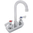 Royal Series 4" Wall Mount Faucet w/ 3-1/2" Gooseneck Spout, 14-400L