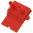 Two-Pipe Straight Red Connector