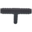 3/4" x 3/4" x 3/8" Spiral Barbed PVC Tee (Insert x Insert x Spiral Barb)