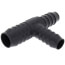 1" x 3/4" x 3/4" PVC Barbed Insert Reducing Tee (Insert x Insert x Insert)