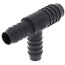 1" x 3/4" x 3/4" PVC Barbed Insert Reducing Tee (Insert x Insert x Insert)