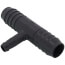 1" x 1" x 3/8" Spiral Barbed PVC Tee (Insert x Insert x Spiral Barb)