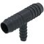1" x 1" x 1/2" PVC Barbed Insert Reducing Tee (Insert x Insert x Insert)